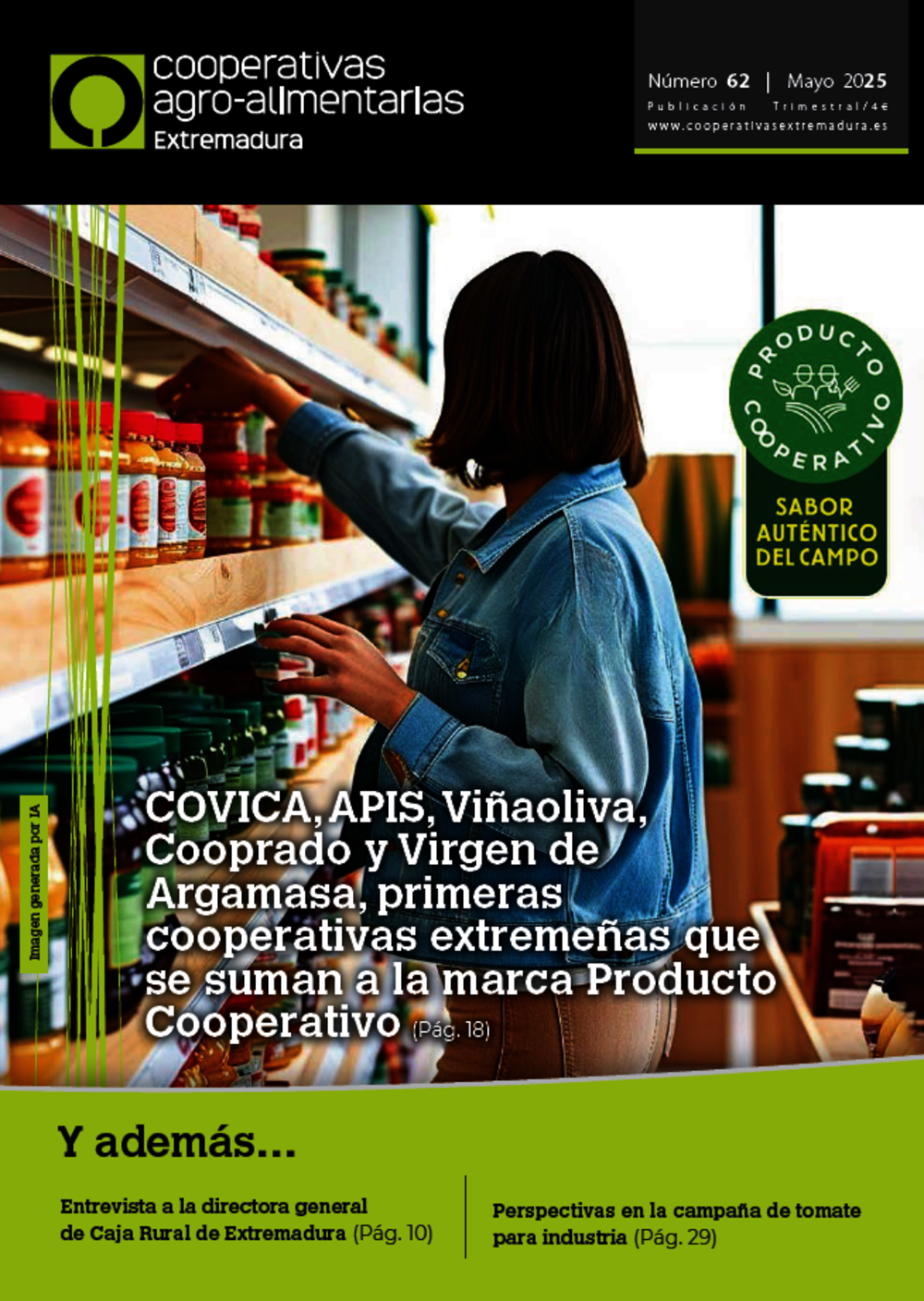 Disponible el último número de la revista Cooperativas Agro-alimentarias Extremadura