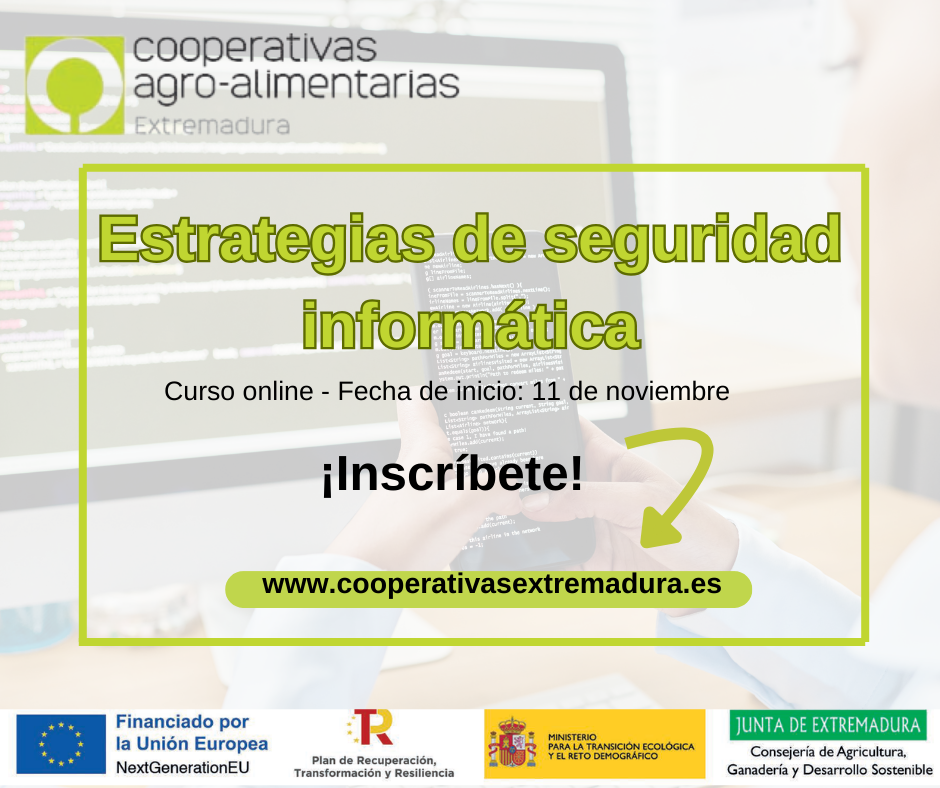 Curso online: estrategias de seguridad informática en cooperativas agroalimentarias