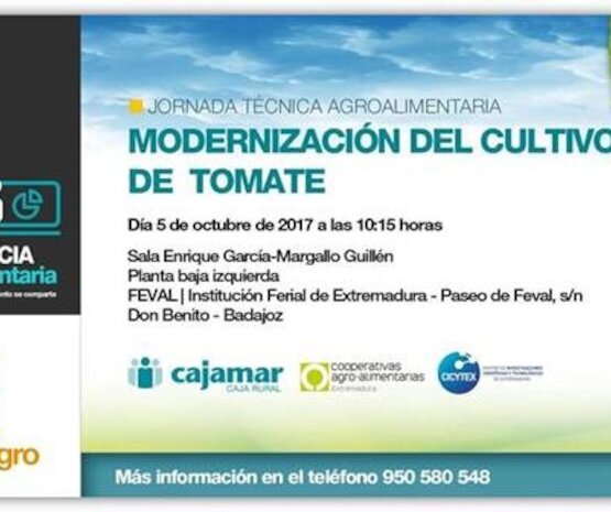 Cooperativas Extremadura aborda la modernización del cultivo del tomate en unas jornadas