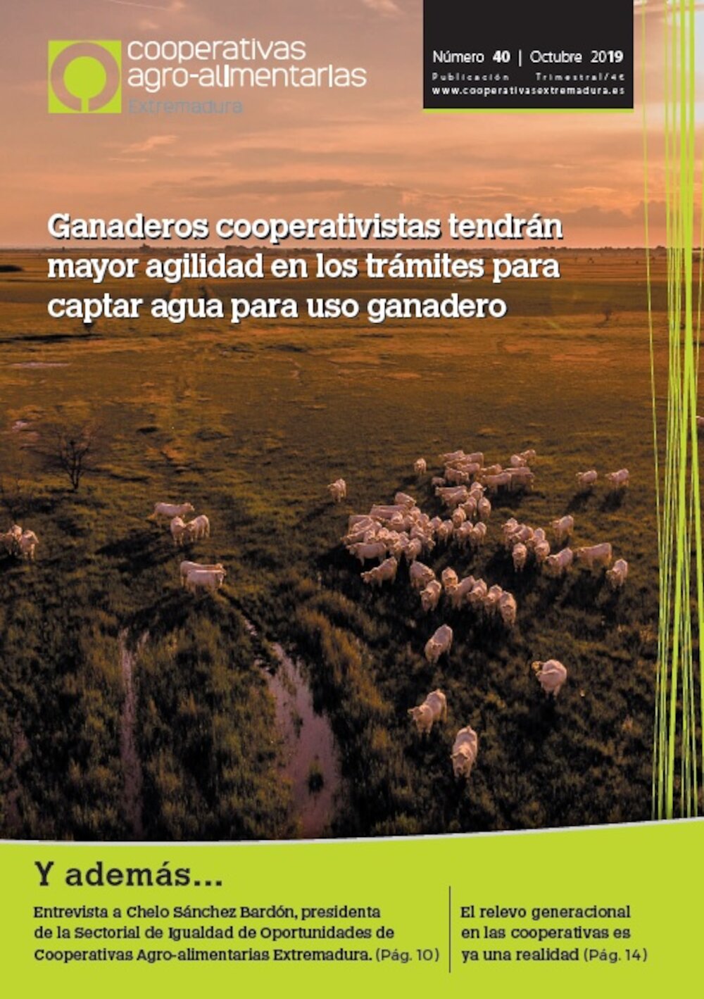 Disponible el último número de la revista Cooperativas Agro-alimentarias Extremadura