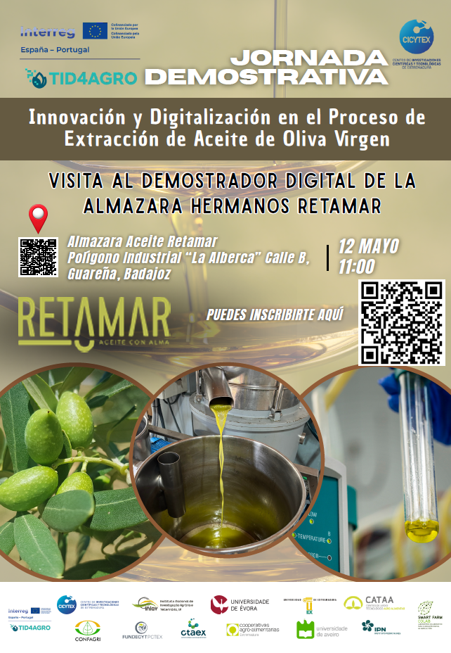 Jornada demostrativa TID4AGRO: Innovación y Digitalización en el Proceso de Extracción de Aceite de Oliva Virgen